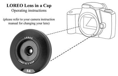 Lens in a Cap with Camera
